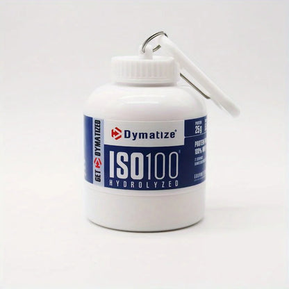 100ML Outdoor Sport Mini Portable Protein Container Powder Bottle with Whey Keychain Health Funnel Medicine Box Small Water Cup